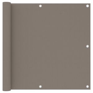 vidaXL Balkon-Sichtschutz Taupe 90x300 cm Oxford-Gewebe