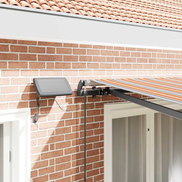 vidaXL Einziehbare Markise Mehrfarbig 350 x 250 cm Stoff