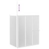 vidaXL Duschwand L-Form 70x120x137 cm 4-teilig Faltbar