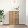 vidaXL Sideboard Artisan-Eiche 59 x 39 x 80 cm Holzwerkstoff