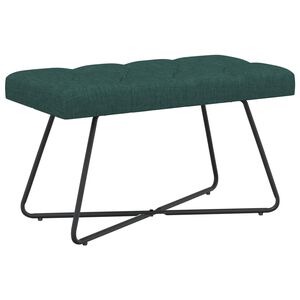 vidaXL Bank mit Knopfheftung Dunkelgr&uuml;n 80 x 40 x 46 cm Stoff