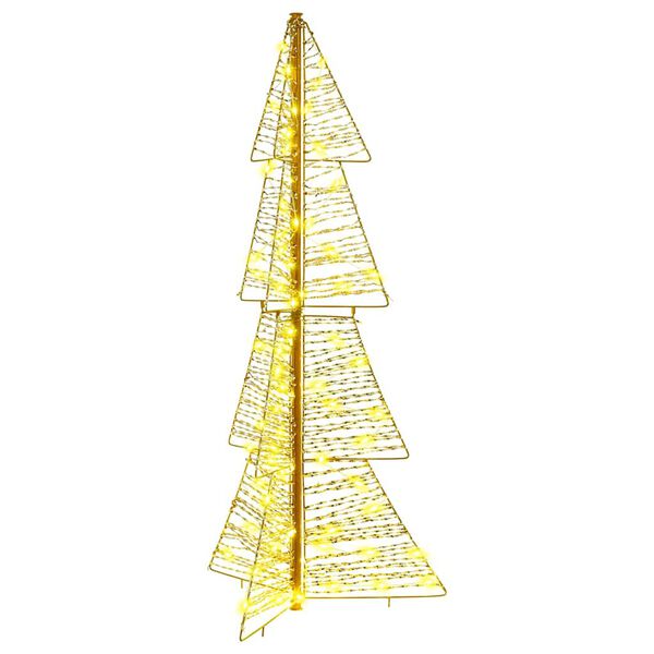 vidaXL Weihnachtsbaum mit 100 LEDs Warmes Wei&szlig; 120 cm PET