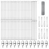 vidaXL Zaun mit Pfosten Silber 0,5 x 100 m Stahl