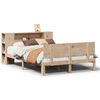 vidaXL Massivholzbett mit Regal ohne Matratze 150x200 cm Kiefer