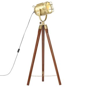 vidaXL Stehleuchte Dreibein Massivholz Mango 97 cm
