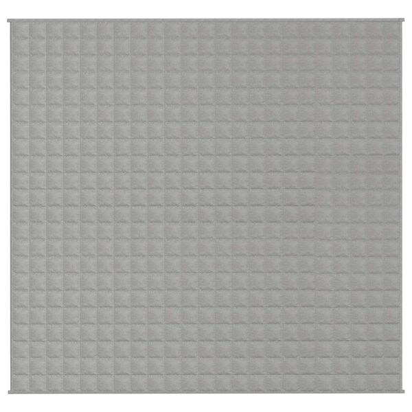 vidaXL Gewichtsdecke Grau 220x235 cm 15 kg Stoff