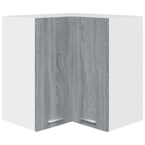 vidaXL Eck-H&auml;ngeschrank Lyon Grau Sonoma 57x57x60 cm Holzwerkstoff