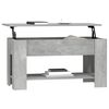 vidaXL Couchtisch Betongrau 101x49x52 cm Holzwerkstoff