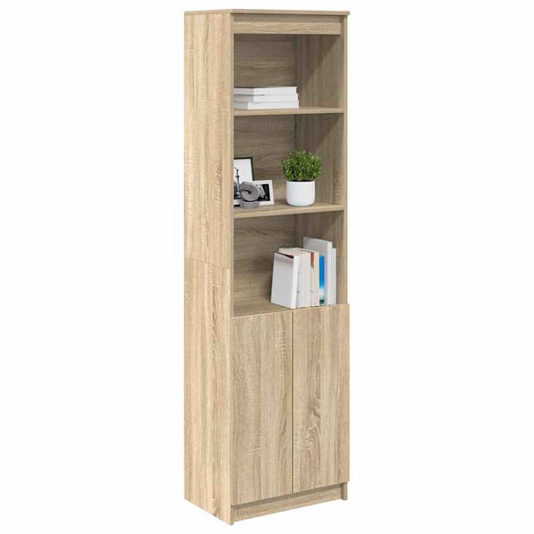 vidaXL Highboard Sonoma-Eiche 50x35x180 cm Holzwerkstoff