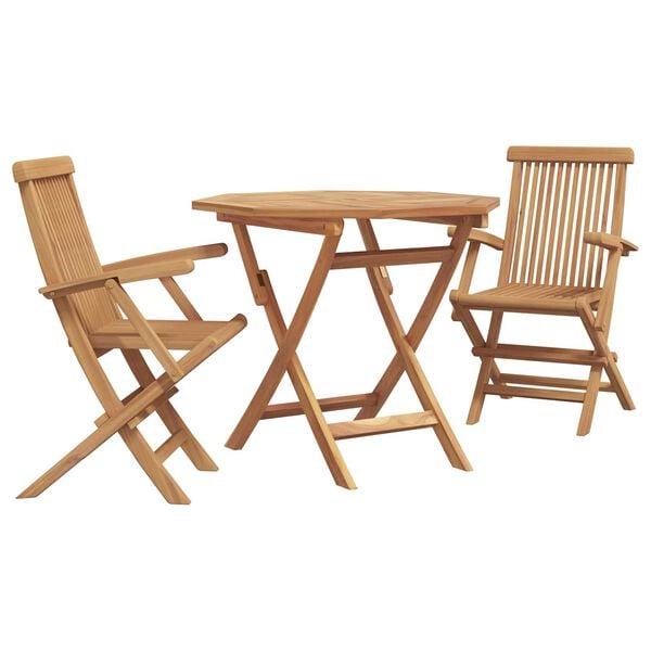 vidaXL Garten Essgruppe 3 pcs Braun Massivholz Akazie