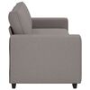 vidaXL 3-Sitzer-Sofa Taupe 220x77x82 cm Stoff