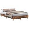 vidaXL Bettgestell ohne Matratze R&auml;uchereiche 120x190 cm Holzwerkstoff
