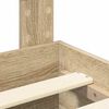 vidaXL Bettrahmen mit Kopfteil Beton Grau 200 x 200 cm Holzwerkstoff