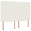vidaXL Kopfteil Creme 160 cm Cordstoff