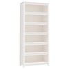 vidaXL B&uuml;cherregal Wei&szlig; 80x35x183 cm Massivholz Kiefer