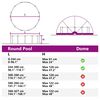 vidaXL Pool-Dome Schwarz 336 x 322 x 160 cm