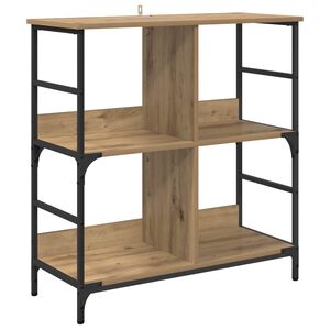 vidaXL Regal 4 Ebenen 78,5 x 33 x 82 cm Holzwerkstoff Artisan-Eiche