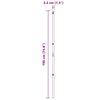 vidaXL Zaunpfosten 7 pcs Grau Stahl