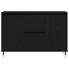 vidaXL Sideboard Schwarze Eiche 101,5 x 35 x 70 cm Holzwerkstoff