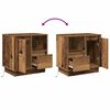 vidaXL Nachttisch 2 pcs Altholz 50 x 34,5 x 50 cm Holzwerkstoff