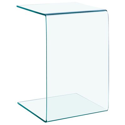vidaXL Beistelltisch 40x40x60 cm Hartglas