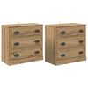 vidaXL Sideboards 2 pcs Artisan-Eiche 70 x 35,5 x 67,5 cm