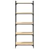 vidaXL Bücherregal 5 Böden Sonoma-Eiche 60x30x154 cm Holzwerkstoff