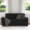 vidaXL 2-Sitzer-Sofa Schwarz 180x81x84 cm Stoff