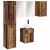 vidaXL Badezimmerschrank-Set 5 stk. Altholz Holzwerkstoff