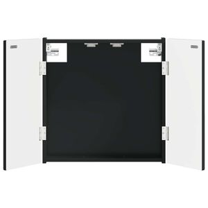 vidaXL Dartboard Schrank ARNHEM Schwarz 52,5 x 10,5 x 53,5 cm
