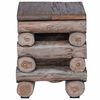 vidaXL Hocker Natur 30 x 30 x 38 cm Massivholz Teak