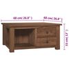vidaXL Couchtisch 68x68x33 cm Teak Massivholz