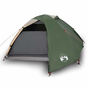 vidaXL Kuppel-Campingzelt 4 Personen Gr&uuml;n Wasserdicht