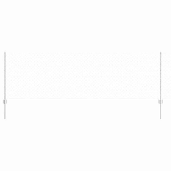 vidaXL Zaun mit Pfosten Silber 0,8 x 50 m Stahl