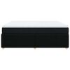 vidaXL Boxspringbett mit Matratze Schwarz 200x200 cm Stoff