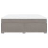 vidaXL Boxspringbett mit Matratze Taupe 180x200 cm Stoff