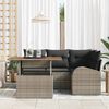 vidaXL Garten-Sofa-Set mit Kissen 5 pcs Grau