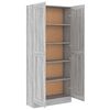 vidaXL Badezimmerschrank Grau Sonoma 82,5x30,5x185,5 cm Holzwerkstoff