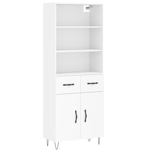 vidaXL Highboard Wei&szlig; 69,5x34x180 cm Holzwerkstoff
