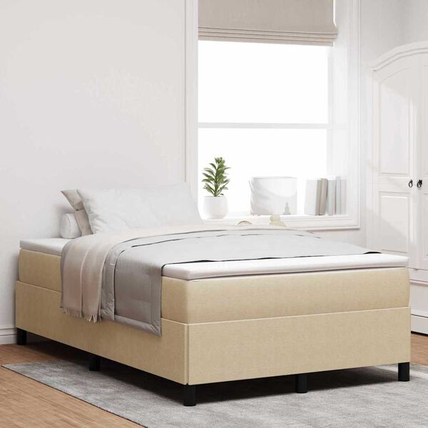 vidaXL Boxspringbett Grau-Gr&uuml;n 120 x 200 cm Samt