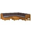 vidaXL 9 stk. Outdoor-Sofagarnitur Massivholz Akazie Braun