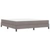 vidaXL Boxspringbett mit Matratze Taupe 180 x 200 cm Stoff