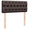 vidaXL Boxspringbett mit Matratze Dunkelbraun 120x190 cm Stoff
