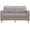 vidaXL 2-Sitzer-Sofa Hellgrau 140 cm Stoff