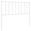 vidaXL Ersatz-Kopfteil Metall Wei&szlig; 107 cm