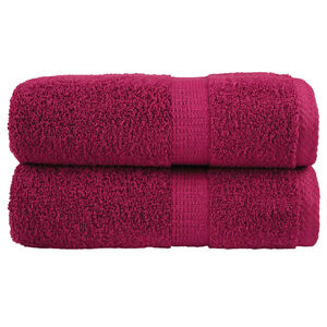 vidaXL Premium-Wascht&uuml;cher SOLUND 2 Stk. Bordeaux 30x30 cm 600 g/m&sup2;
