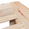 vidaXL Massivholzbett ohne Matratze 135x190 cm Kiefernholz