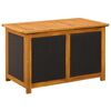 vidaXL Gartenlagerbox 185 L Massivholz Akazie 90 x 50 x 56 cm Schwarz