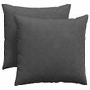 vidaXL Sofakissen 2 St&uuml;ck Dunkelgrau 45 x 45 cm Cordstoff