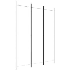 vidaXL 3-tlg. Paravent Wei&szlig; 150x200 cm Stoff